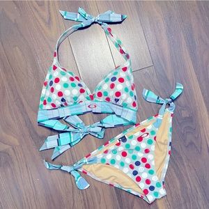 Oakley • polka dot bikini • swim